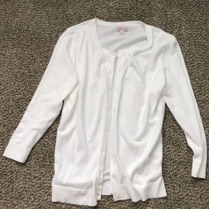 White cardigan size M